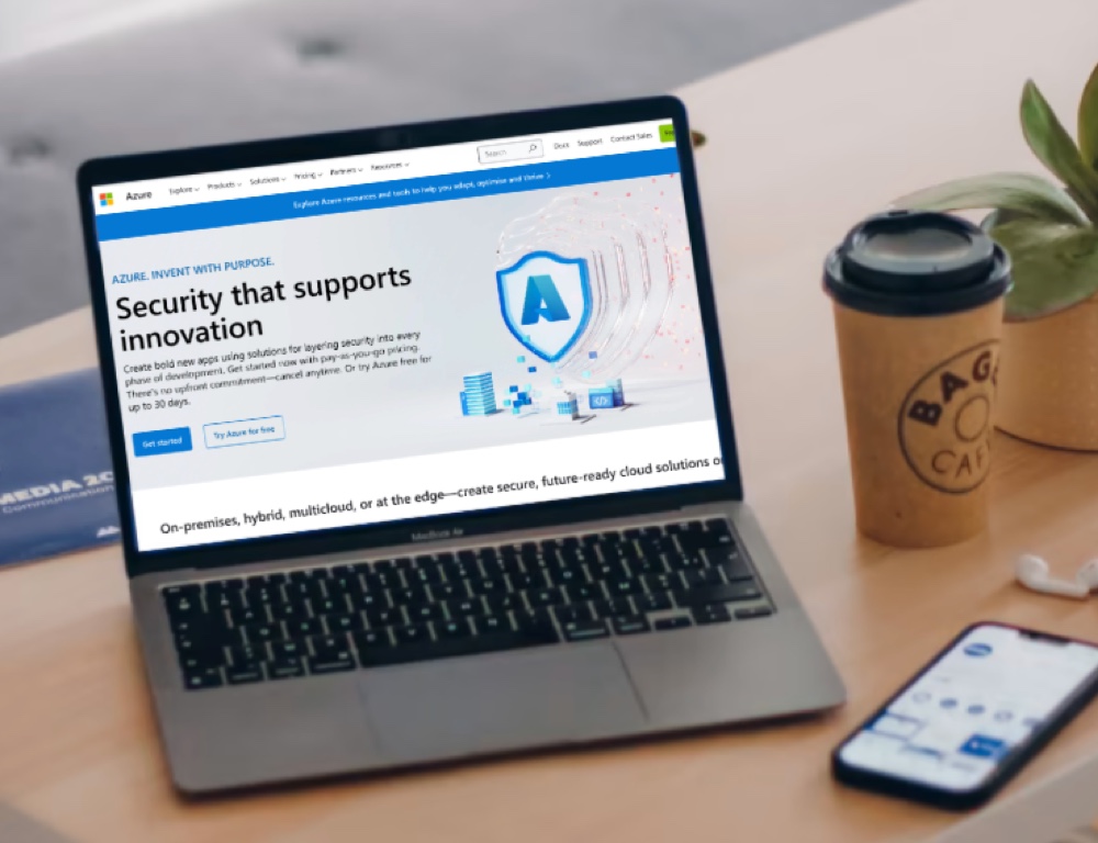 infographic access corporate resources with azure and microsoft endpoint manager